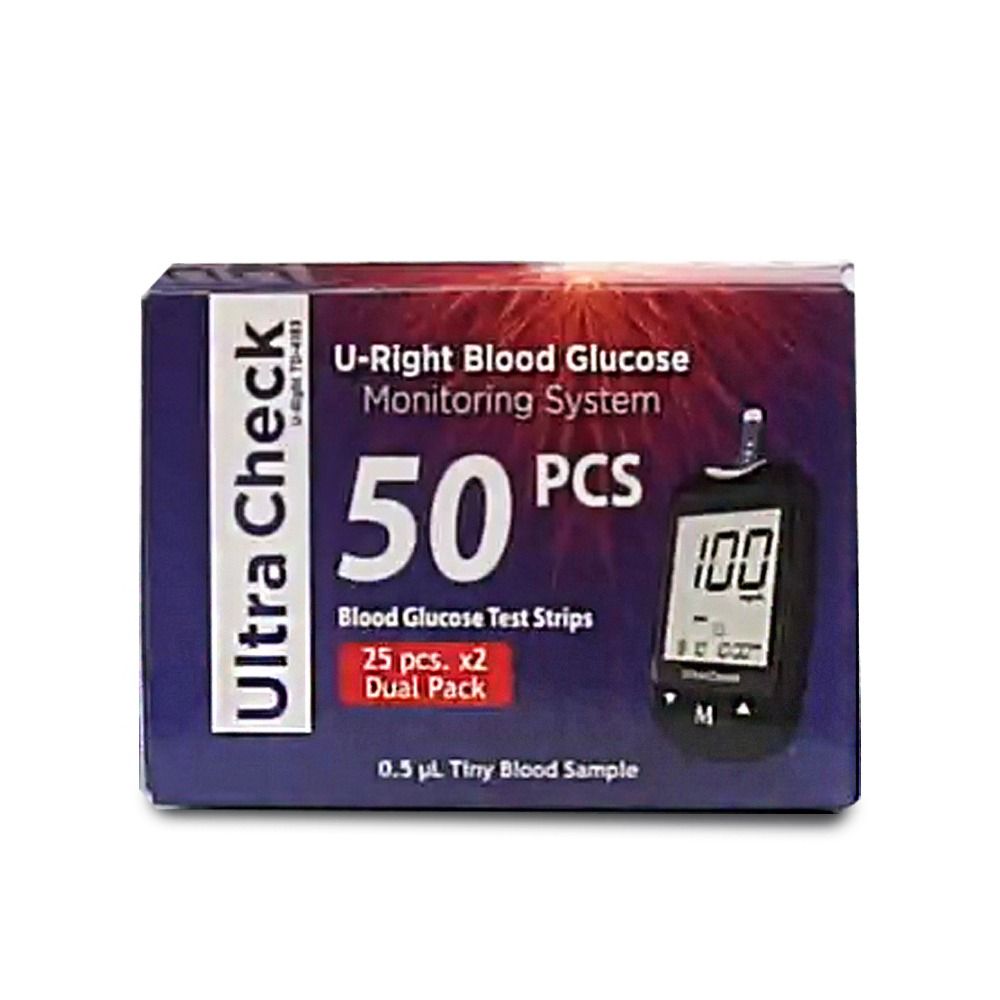 Blood Glucose Test Strips - Ultra Check Uright