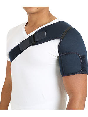 Move neoprene shoulder support brace with adjustable strap