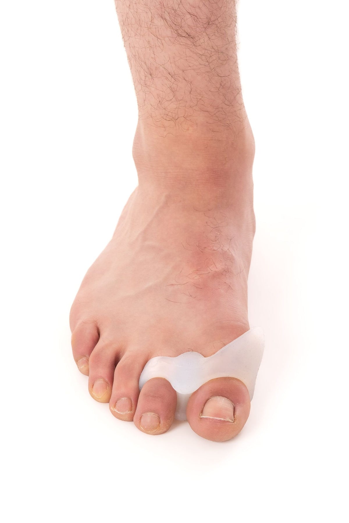 Toe Separator by Move worn on foot, front view